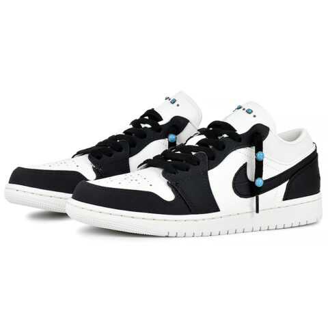 Jordan Air Jordan 1 Abrasion Resistant Low top Vintage Basketball Shoes Men’s Black White