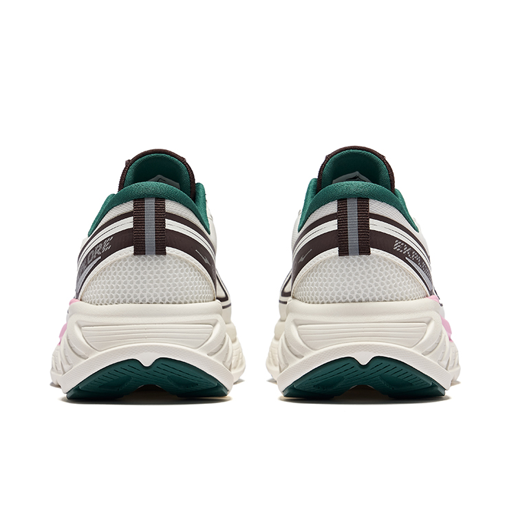 Erke Rebound And Wear resistant Low top Qidan Technology Running Shoes Women’s Microcrystal White Coffee