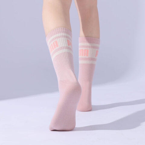 PUMA Knee High Socks Unisex Pink Purple