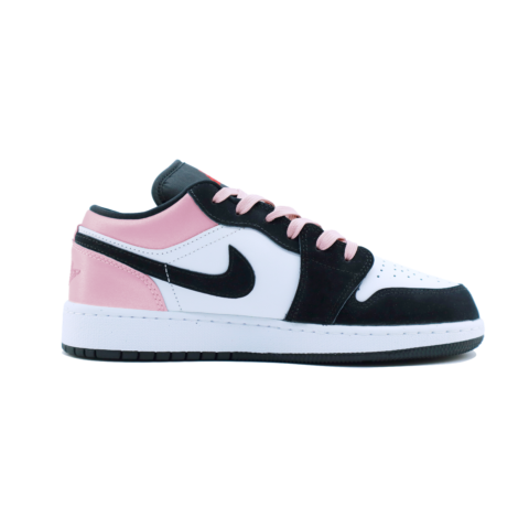 Jordan Air Jordan 1 Slip Resistant Abrasion Resistant Low top Vintage Basketball Shoes Unisex Black
