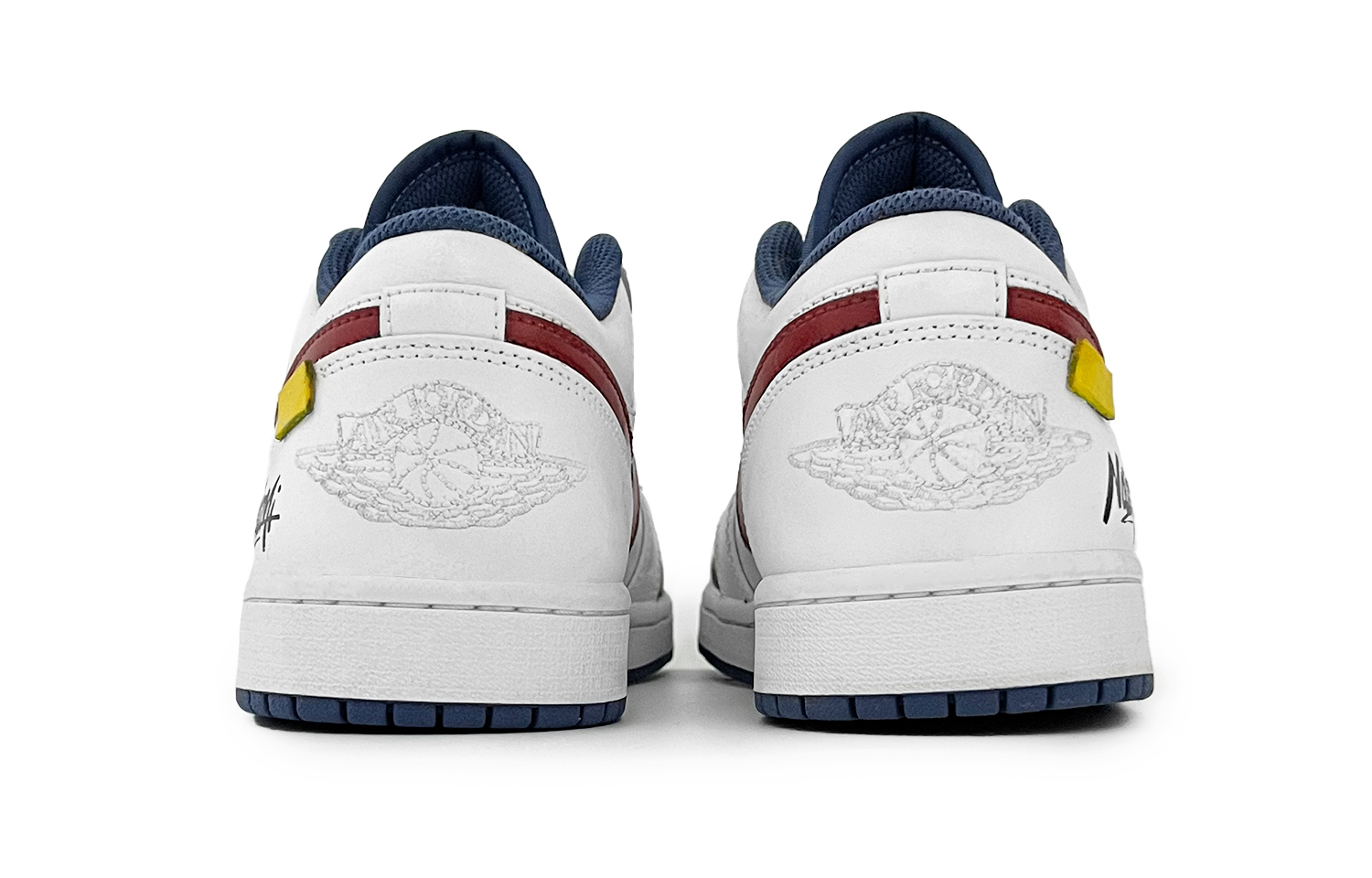 Jordan Air Jordan 1 Vintage Basketball Shoes Men’s Low Top White/Blue/Red