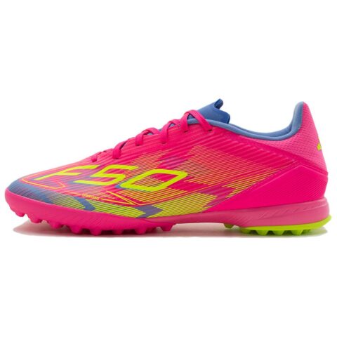 Adidas F50 League Abrasion Resistant Abrasion Resistant Soccer Shoes Unisex Pink