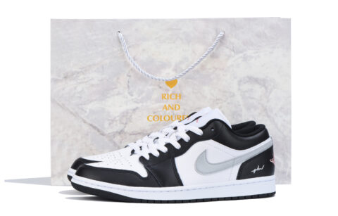 Jordan Air Jordan 1 Vintage Basketball Shoes Unisex Low Top Gray