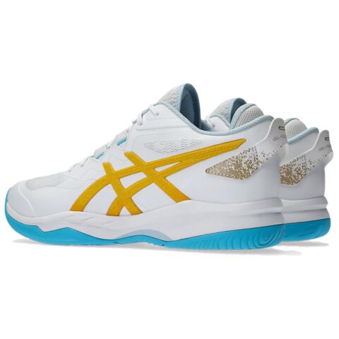 ASICS GEL FASTBLAZE Synthetic Leather Support Lightweight Basketball Shoes Unisex White Blue