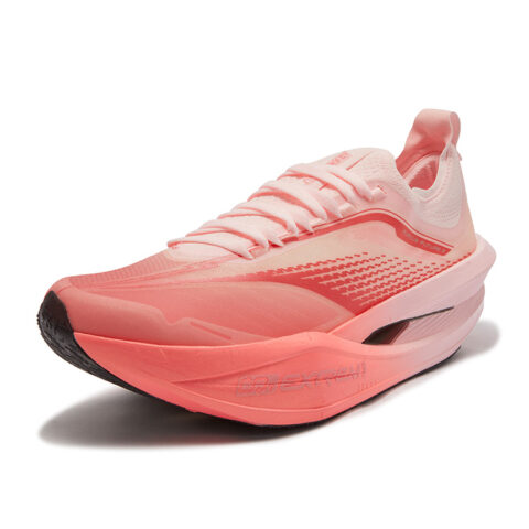 361° Feiyang Future 2.0 Cupid Low top Carbon Plate Marathon Training Race Running Shoes Unisex Neon Light Coral