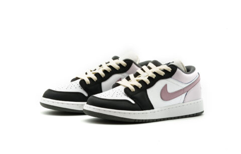 Jordan Air Jordan 1 Cushioning Slip Resistant Low top Vintage Basketball Shoes Unisex Lotus Color