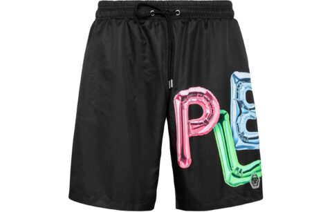 Philipp Plein Bombing Graffiti swim shorts