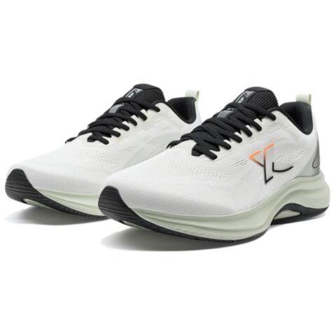 XTEP Rebound Slip Resistant And Abrasion Resistant Low top Casual Running Shoes Men’s White Black
