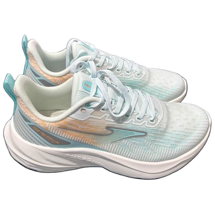 Erke Comfortable Cushioning Abrasion Resistant Cushioning, Wear Resistant Low top Running Shoes Women’s White Blue