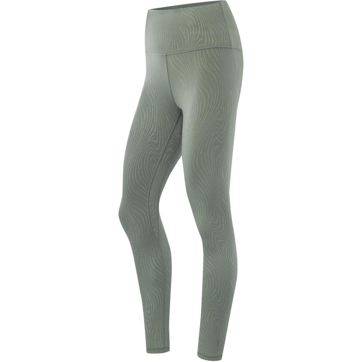 Li Ning Fitness Series Sports Pants Women's Gray Green Embossed