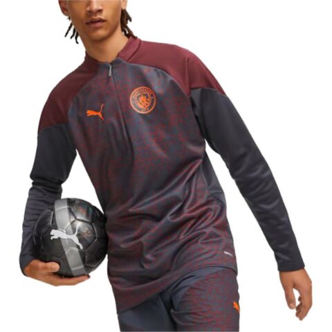 PUMA Manchester City Soccer Jerseys Men’s Fuchsia Moderate Straight Fit
