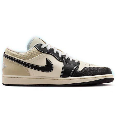Jordan Air Jordan 1 Vintage Basketball Shoes Men’s Low Top Beige/Black
