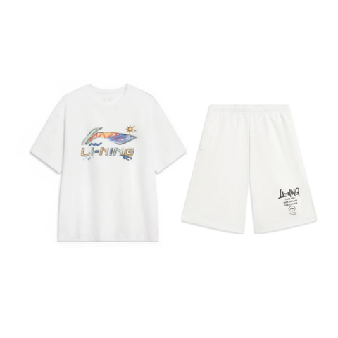 Li Ning Casual Sportswear Unisex White+White