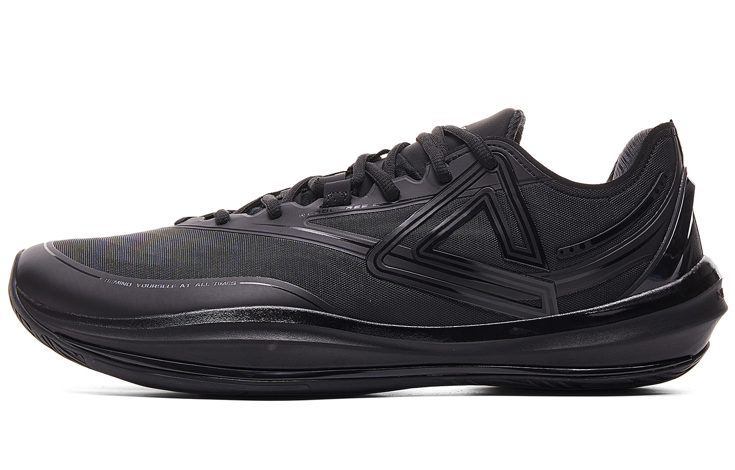 PEAK Lightness 3.0 Cushioning Slip Resistant Low Top Basketball Shoes Men’s All Black