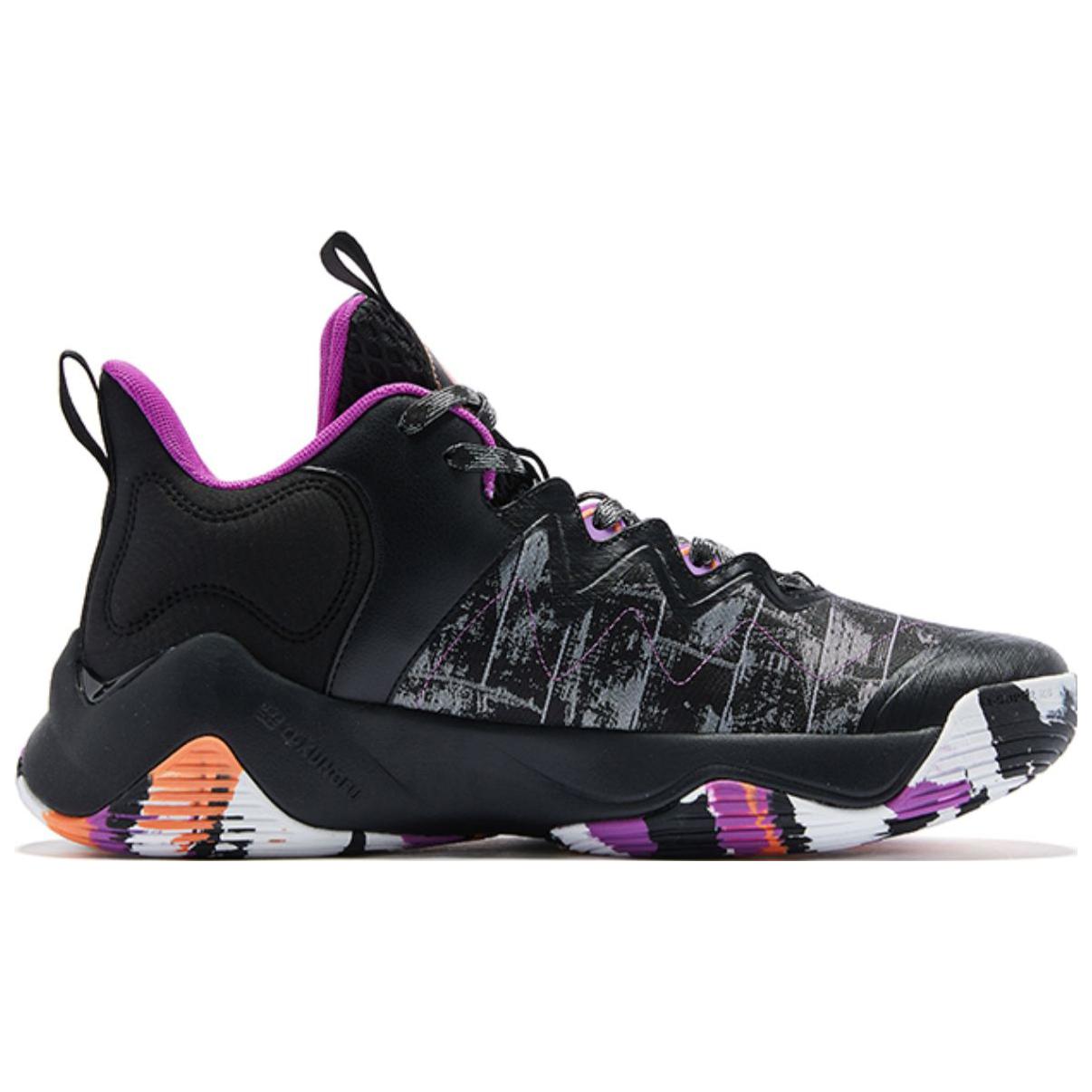 QIAODAN Q KUNGFU Rebound Technology Textile, Synthetic Leather, TPU Breathable And Resilient Low top Basketball Shoes
