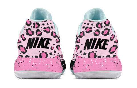 Nike Hyperdunk 2017 Rainforest Leopard Print Cushioning Coverage Support Low top Basketball Shoes Men’s Black Pink