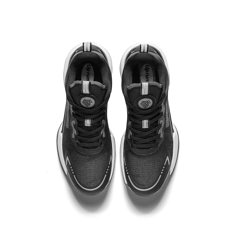 Up Run Mid top Basketball Shoes Unisex Mercedes Benz Black