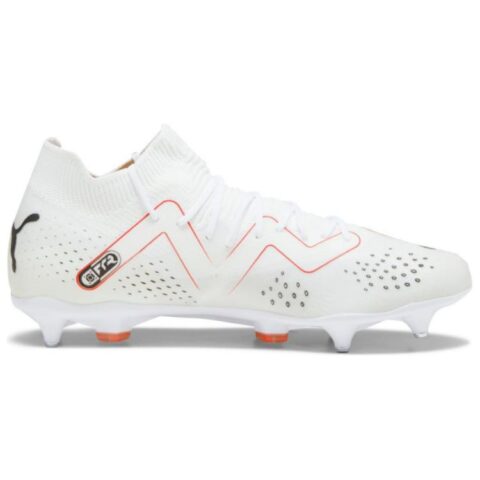 PUMA Future Match Mxsg Comfortable Abrasion Resistant Soccer Shoes Men’s White