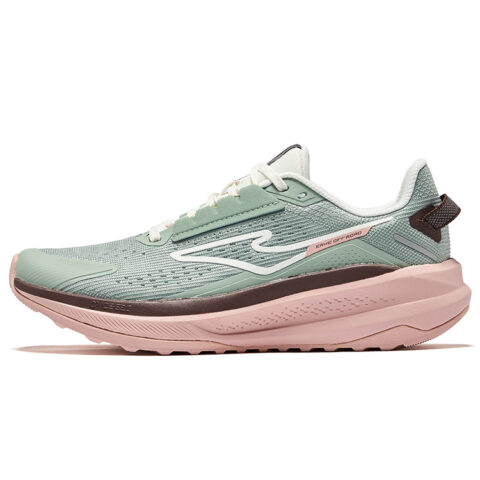 Erke Siye 2.0 Cushioned Slip-Resistant Rebound Low-Top Bow Bomb Technology Casual Running Shoes Women’s Green Pink