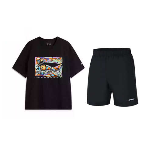 Li Ning Casual Sportswear Unisex Black+Black