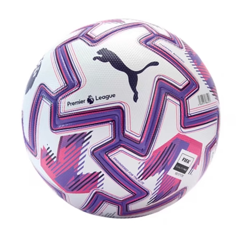 PUMA Size 5 Soccer Ball Pu Seamless Thermal bonding Unisex White Purple