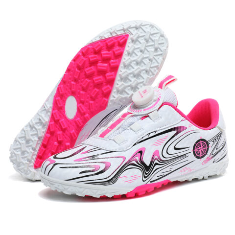 BIANSULONG Soccer Shoes Unisex Low Top Pink