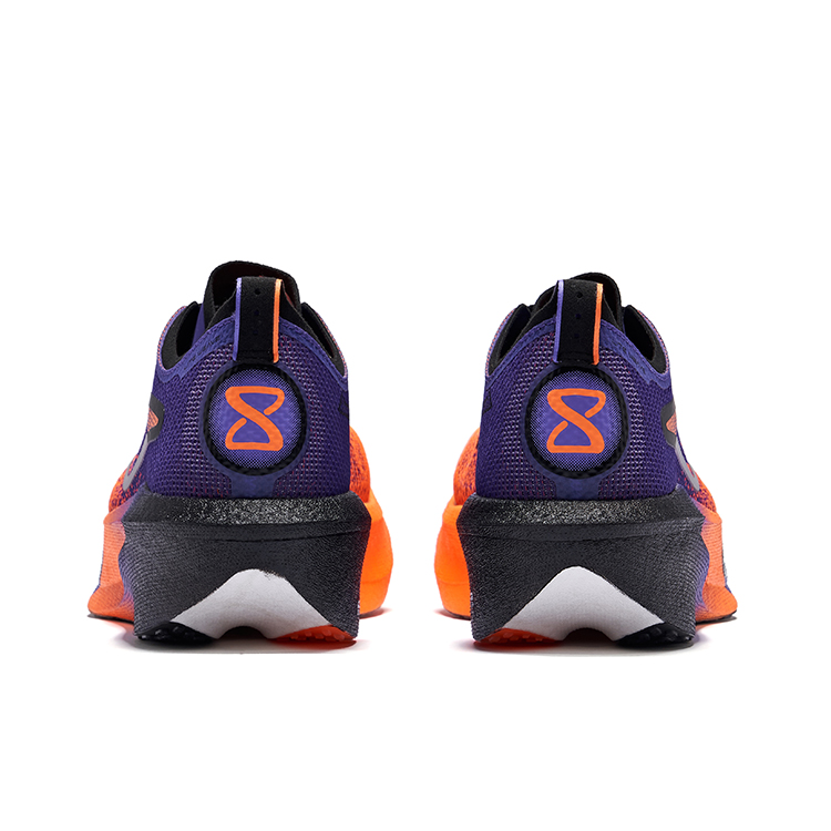 Erke Blue World 3.0 Running Shoes Men’s Low Top Fluorescent Bright Orange Signal Purple