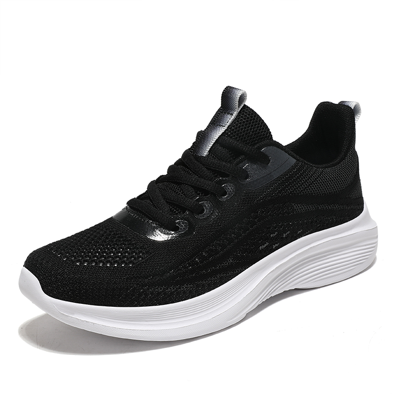 BIANSULONG Cushioning Slip Resistant Coverage Low top Casual Running Shoes Women’s Black Gray