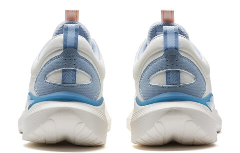 XTEP Cloud 3.0 Cushioning Slip Resistant Abrasion Resistant Lightweight Low top Casual Running Shoes Men’s White Blue