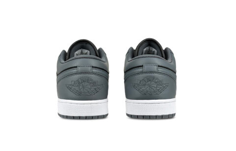 Jordan Air Jordan 1 Ink Gray Abrasion Resistant Low top Vintage Basketball Shoes Unisex Dark Gray