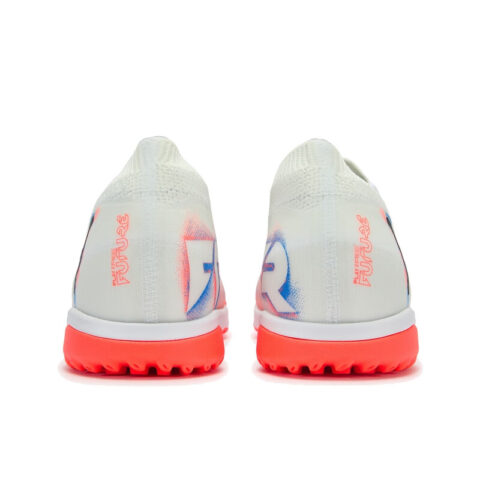 PUMA FUTURE 8 MATCH Abrasion Resistant Soccer Shoes Unisex White Red