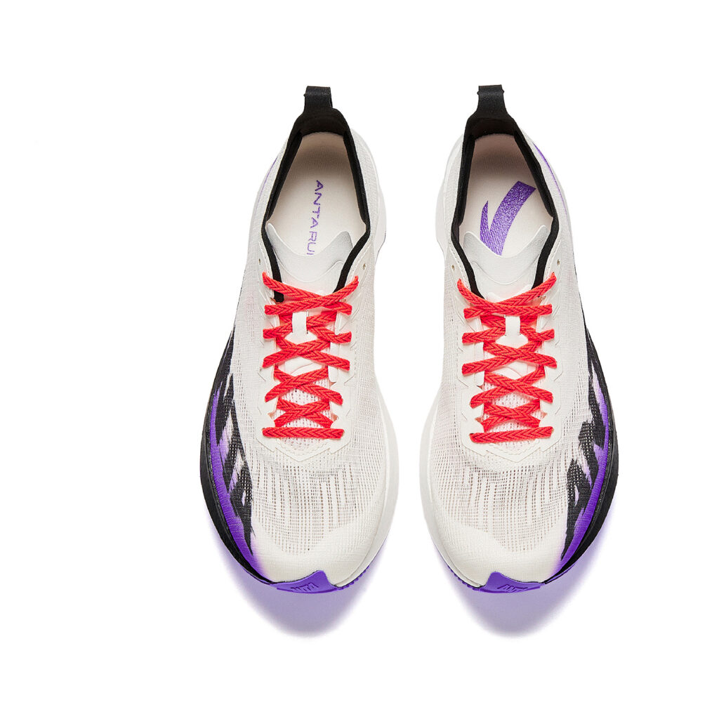 Anta Cushioning Abrasion Resistant Low top Nitrogen Technology Racing Running Shoes Men’s White Black Purple