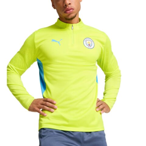 PUMA Quarter Zip Soccer Jersey Men’s Yellow