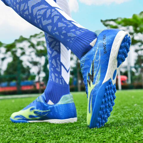 DOUBLE STAR 88 Lightweight Soccer Shoes Unisex White Blue