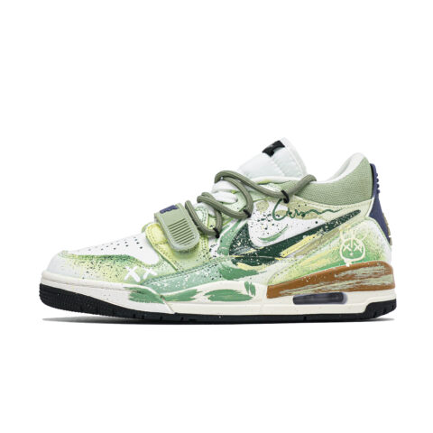 Jordan Legacy 312 Fun Bunny Abrasion Resistant Abrasion Resistant Low top Vintage Basketball Shoes Men’s Light Green