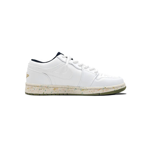 Jordan Air Jordan 1 Silver Birch, Hedgehog Manufacturing Low top Vintage Basketball Shoes Men’s Silver White