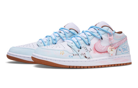 Jordan Air Jordan 1 Kitten Manual Abrasion Resistant Abrasion Resistant Low top Vintage Basketball Shoes Unisex
