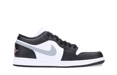 Jordan Air Jordan 1 Low top Vintage Basketball Shoes Unisex Black White Gray