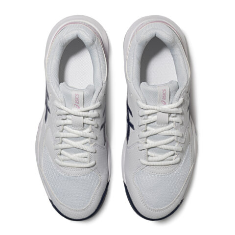 ASICS Gel Dedicate 8 Comfortable Slip Resistant Low top Tennis Shoes Women’s White Blue