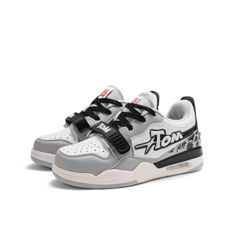 TALKING TOM Vintage Basketball Shoes Unisex Low Top Beige Yellow Orange/White/Gray Black