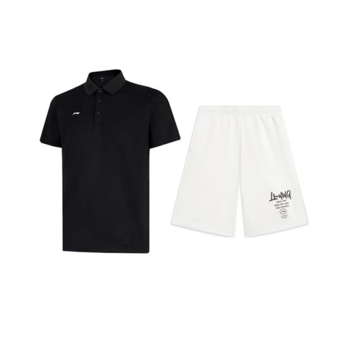 Li Ning Casual Sportswear Unisex Black+White