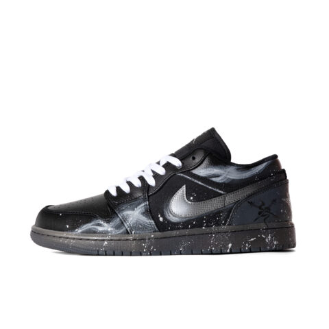 Jordan Air Jordan 1 Low top Vintage Basketball Shoes Unisex Black