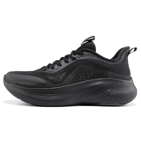 361° Slip Resistant Abrasion Resistant Low top Running Shoes Men's Black