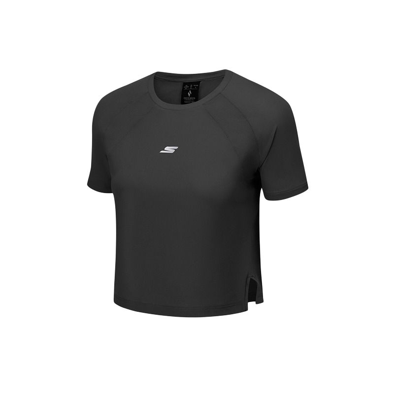 Skechers T Shirt Women’s Carbon Black/0018