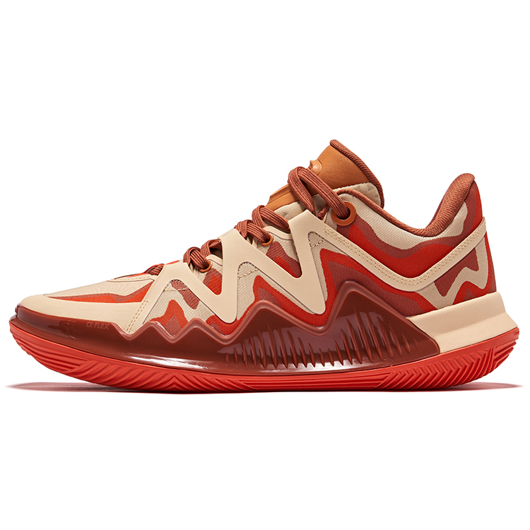 Erke Fearless EP Cushioning Slip Resistant Abrasion Resistant Low top Basketball Shoes Men’s New Year Red