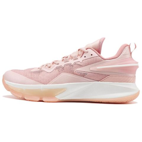 PEAK Abrasion Resistant Cushioning Abrasion Resistant Cushioning Low top Basketball Shoes Men’s Pink