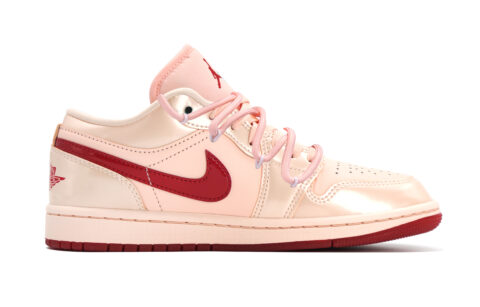 Jordan Air Jordan 1 Slip Resistant Abrasion Resistant Low top Vintage Basketball Shoes Women’s Pink