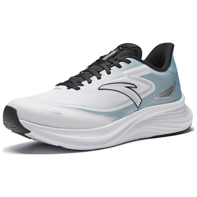 CHAOJIANTA Slip Resistant And Breathable Low top Casual Running Shoes Men’s White Blue