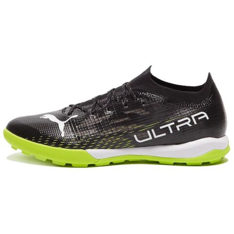 PUMA Ultra 1.3 AG Artificial Ground Artificial Turf Soccer Shoes Men’s Black Green White
