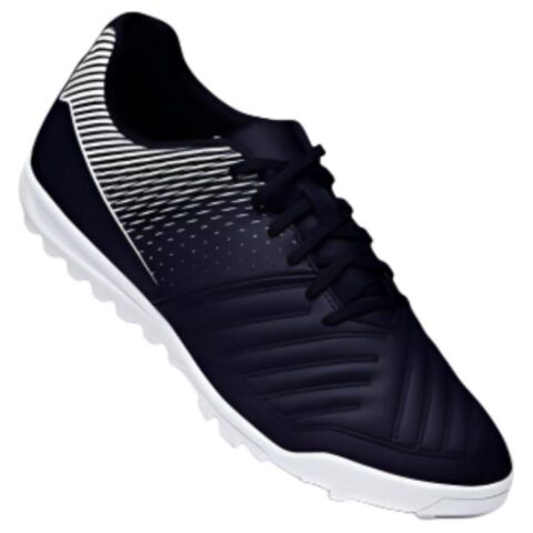 DECATHLON TF Turf Pu Cushioning Abrasion Resistant Cushioning, Wear Resistant Soccer Shoes Men’s Black